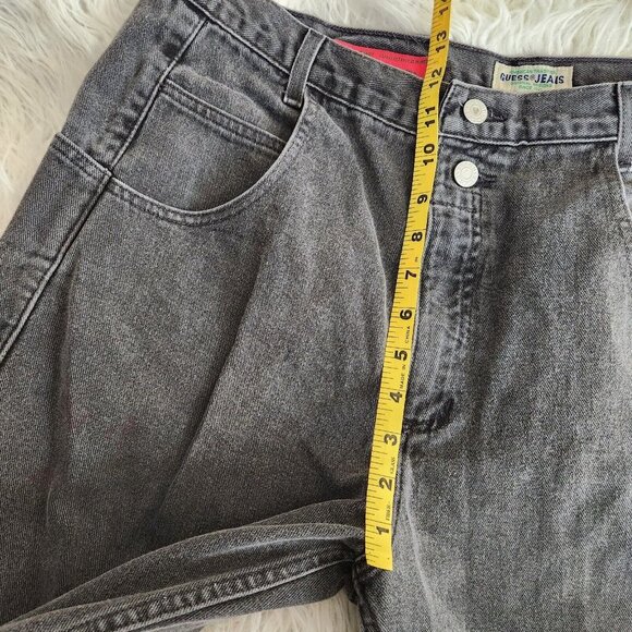 Vintage Guess Jeans American Tradition Black Jeans‎ High Waisted Pleated W36 L29 - Picture 8 of 15